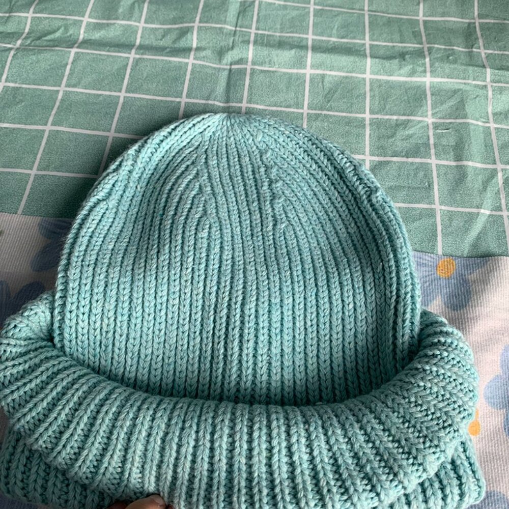 Acne Studios Green Smiley Face Patch Beanie - image 8